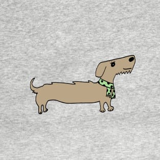 Daschund with scarf T-Shirt